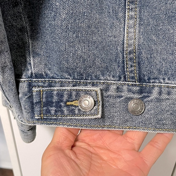 Used Oversized Balenciaga BB Mode Denim Jacket - Picture 5 of 12